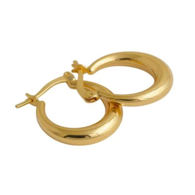 گوشواره طلا حلقه ای گرد (کم اجرت)