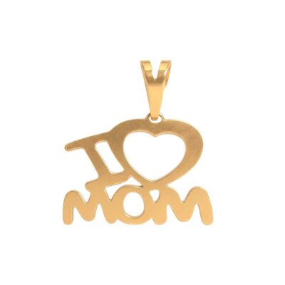 پلاک طلا آی لاو مام