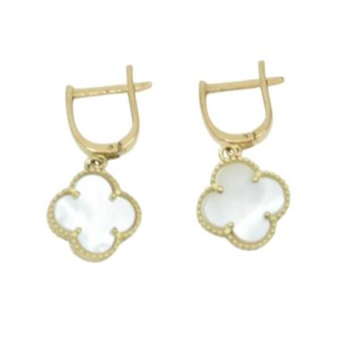 گوشواره طلا ونکلیف صدفی تراش