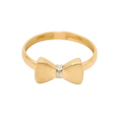 انگشتر طلا پاپیون دوبل