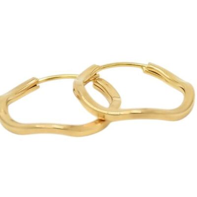 گوشواره طلا حلقه موج (کم اجرت)