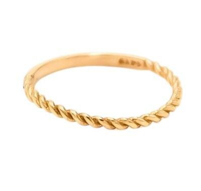 انگشتر طلا پیچک (کم اجرت)