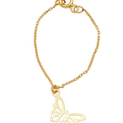 آویز ساعت طلا پروانه