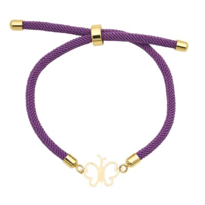 دستبند طلا پروانه عشق