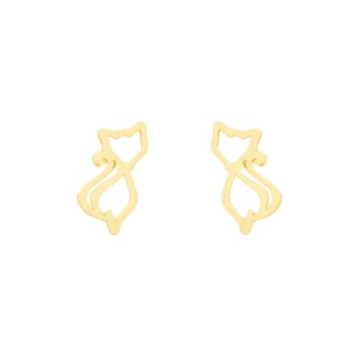 گوشواره طلا گربه