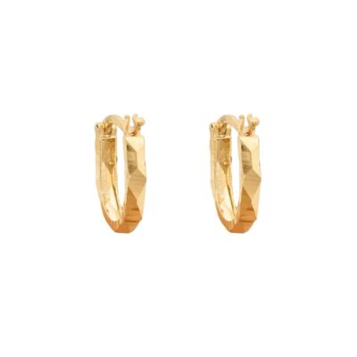 گوشواره طلا حلقه ای میلا (کم اجرت)