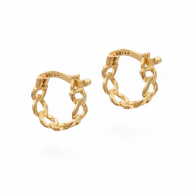 گوشواره طلا حلقه ای کارتیر (کم اجرت)