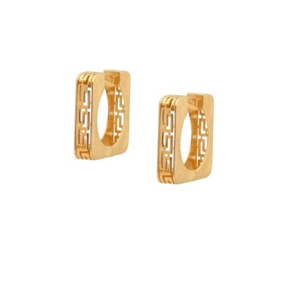 گوشواره طلا امگا مربع ورساچی (کم اجرت)