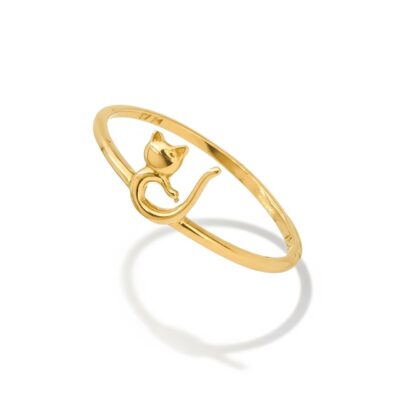 انگشتر طلا گربه