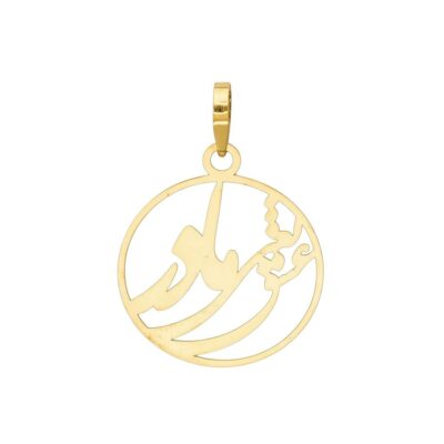 پلاک طلا عشق یعنی مادر