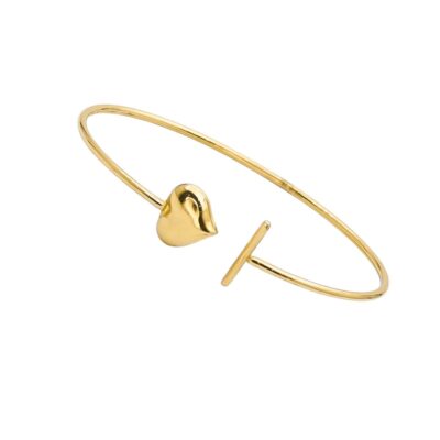 بنگل طلا قلب و تقاطع