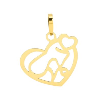 پلاک طلا مادر قلبی