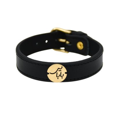 دستبند طلا مردانه بابایی جونم