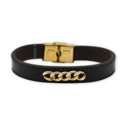 دستبند مردانه چرم کارتیه