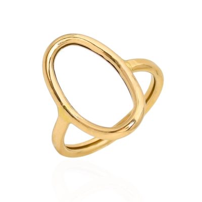 انگشتر طلا بیضی