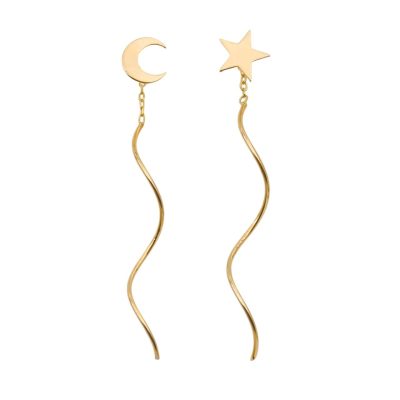 گوشواره سلین ماه و ستاره