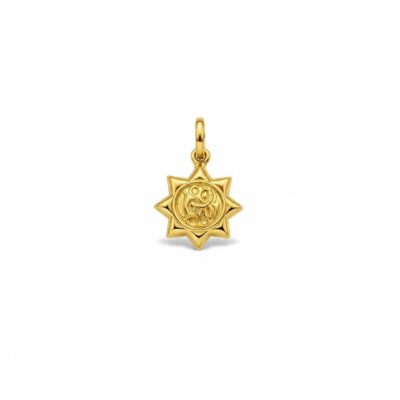پلاک طلا خورشید